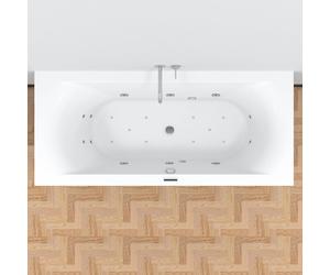 RIHO Lima Baignoire balnéo rectangulaire, B053004005,
