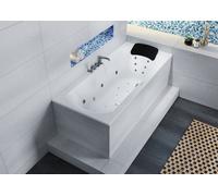 RIHO Lima Baignoires rectangulaires, version droite, avec système Joy, à encastrer, 2 places, blanc brillant, B053014005, Exécution: 190x90x49cm, volume utile : 240 litres