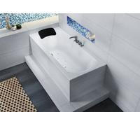 RIHO Linares Baignoires rectangulaires, version gauche, avec système Air, 2 places, blanc, B143006005, Exécution: 190x90x49cm, volume utile : 240 litres