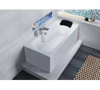 RIHO Linares Baignoires rectangulaires, version gauche, variante Plug&Play, 2 places, blanc brillant, B140008005, Exécution: 160x70x45cm, volume utile : 95 litres