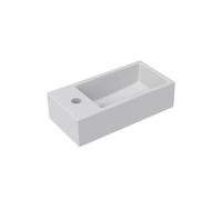 Riho Livit Tiny Wash lave-mains - 41x20.5x10.5cm - trou de robinet gauche - polybéton blanc W012002005