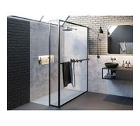 Paroi de douche Riho Lucid Riho shield 1000x2000x10mm Noir Mat