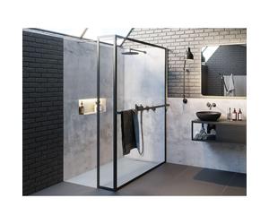 Riho Lucid GD402 paroi de douche à l'italienne - 200x100x30cm - noir G005034121