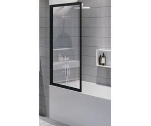 Riho Lucid paroi de baignoire 80 cm monobloc noir mat/verre transparent G005046121