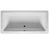 RIHO Lusso Baignoire rectangulaire, Ã encastrer, 2 places, blanche, B0, ExÃ©cution: 190x80x47,5cm, volume utile : 235 litres - B015001005
