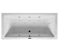 RIHO Lusso Baignoire rectangulaire, version gauche, avec système Bliss, à encastrer, 2 places, blanc, B036009005, Exécution: 180x80x47,5cm, volume utile : 215 litres