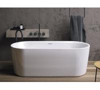 RIHO Modesty Baignoire à poser, 170x76x59cm, 187 litres, B09000, Coloris: blanc satiné - B090001105
