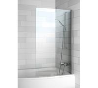 Riho Novik paroi de baignoire 90 cm monobloc chrome brillant/verre transparent G003039120