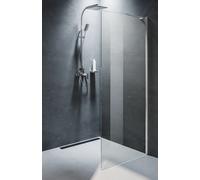 Riho Novik paroi de douche 80 cm chrome brillant/verre transparent G003028120