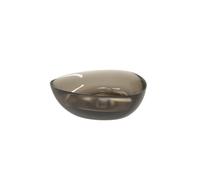 Riho Oviedo Vasque à poser - 41x41x13cm - solid surface - semi transparent - Frosted umber W021001F02