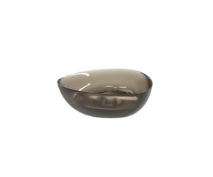 Riho Oviedo Vasque à poser - 41x41x13cm - solid surface - semi transparent - Frosted umber W021001F02