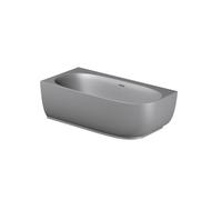 Riho Phatos Baignoire semi-autoportante - 170x80cm - angle gauche - acrylique - gris pierre mat (gris) B164001085