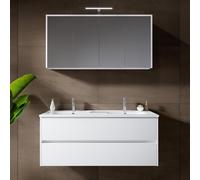 RIHO Porto Meuble avec plan vasque et armoire de toilette, F014012DP0+W018010005+F014030DP0+204927,