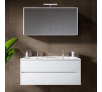 RIHO Porto Meuble avec plan vasque et armoire de toilette, F014012DP0+W018011005+F014030DP0+204927,