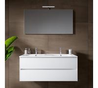 RIHO Porto Meuble avec plan vasque et miroir, F014012DP0+W018011005+F014017ALU+204927,