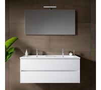 RIHO Porto Meuble avec plan vasque Wave et miroir, F014012DP0+W018010005+F014017ALU+204927, Wave