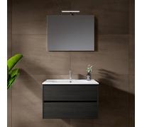 RIHO Porto Meuble avec vasque et miroir, F014006DP5+W018005005+F014015ALU+204927,