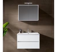 RIHO Porto Meuble avec vasque Square et armoire de toilette, F014006DP0+W018007005+F014028DP0+204927,
