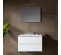 RIHO Porto Meuble avec vasque Square et miroir, F014006DP0+W018006005+F014015ALU+204927,