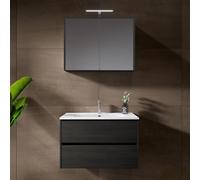 RIHO Porto Vasque avec meuble bas, avec armoire de toilette, F014006DP5+W018007005+F014028DP5+204927,