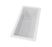 Riho Rethink Cubic Baignoire encastrable 200x90cm - acrylique - blanc mat B110001105