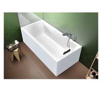 Baignoire RIHO RETHINK CUBIC Plug&Play 160x70 cm-Blanc-Gauche-Blanc--