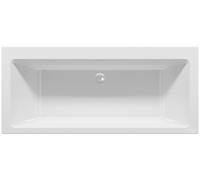 RIHO Rethink Cubic Wall Baignoires rectangulaires, version murale, 180x80x47,5cm, B160001005, Couleur: Blanc brillant