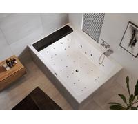RIHO Savona Baignoires rectangulaires, avec système Bliss, à encastrer, 2 places, 190x130x48cm, 370 Betteres, blanc brillant, B065008005, Exécution: Version droite
