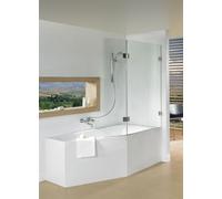Riho Scandic paroi de baignoire 121.5 cm deux pièces chrome brillant/verre transparent G001168120