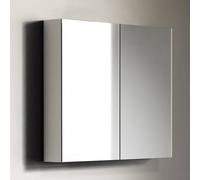 Armoire De Toilette Riho Spring 2 portes 800x70mm Blanc Mat Laqué