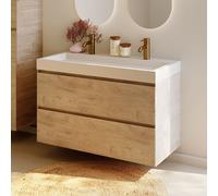 RIHO Spring-Up Vow Meuble avec plan vasque, 2 tiroirs, F001523D05,