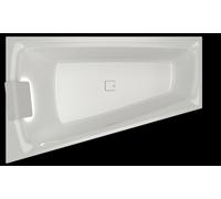 RIHO Still Smart Baignoires d'angle, à encastrer, 170x110x50cm, 240 litres, 2 places, blanc brillant, B101003005, Exécution: Version droite, oreiller+lumière à gauche