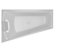 RIHO Still Smart Baignoires d'angle, à encastrer, 170x110x50cm, 240 litres, 2 places, blanc brillant, B102003005, Exécution: Version gauche, oreiller+lumière à droite