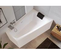 RIHO Still Smart Baignoire dangle, variante PlugPlay, 170x110x62cm, avec garniture de vidage/débordement, 240 litres, 2 places, blanche, B10, Exécution: Version droite - B101008005