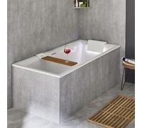 Riho Still Square LED baignoire rectangulaire 180x80 cm blanc B099033005