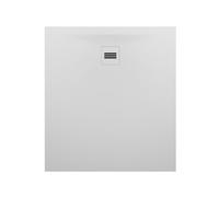 RIHO Velvet Sole receveurs de douche rectangulaires, écoulements 90mm, ultra-plat, montage sur et dans le sol, blanc mat, D006007105, Exécution: 1000x900x30/15mm
