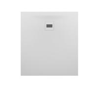 RIHO Velvet Sole receveurs de douche rectangulaires, écoulements 90mm, ultra-plat, montage sur et dans le sol, blanc mat, D006002105, Exécution: 900x800x30/15mm