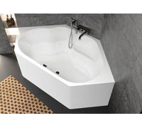 RIHO Winnipeg Baignoires d'angle, variante Plug&Play, 2 places, 145x145x47,5cm, 225 litres, blanc, B010011005