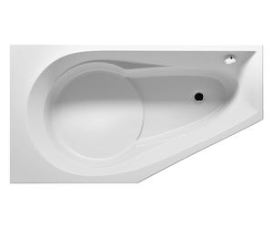 RIHO Yukon Baignoire d'angle, à encastrer, 1 place, 160x90x48cm, 175 Betteres, blanche, B008001005, Exécution: Version droite