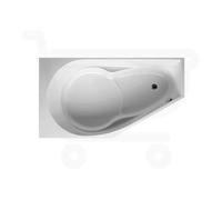 RIHO Yukon baignoire standard 160x90 cm blanc brillant, installation en angle à droite BA34005 B008001005