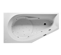 RIHO Yukon baignoires d'angle, avec système Bliss, à encastrer, 1 place, 160x90x48cm, 175 litres, blanc, B009011005, Exécution: Version gauche