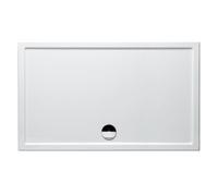 RIHO Zürich receveurs de douche rectangulaires, écoulement 90mm, montage au sol, blanc brillant, D001018005, Exécution: 1700x800x50/30mm