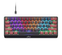 Rii Clavier mécanique filaire RK806 (noir et rouge)