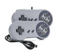 Rii Gaming GP100 - Paire de manettes USB Compatible avec PC (Windows, Mac, Linux) et TV Box (Android, Raspberry Pi)