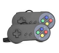 Rii Gaming GP100 - Paire de manettes USB Compatible avec PC (Windows, Mac, Linux) et TV Box (Android, Raspberry Pi)