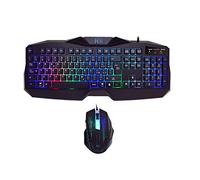 Rii Gaming RK400 - Clavier italien de jeu + souris de jeu 2000 dpi (rétroéclairage à LED 7 couleurs)