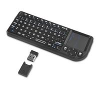 Rii Mini clavier Bluetooth 2,4 G avec rétroéclairage et pavé tactile pour Smart TV, HTPC