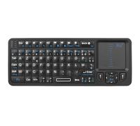 Rii Mini Clavier Rétroéclairé | USB 2.4 GHz + Bluetooth | Pavé Tactile | Ultra-Portable | Compatible Android TV, Mac, Windows