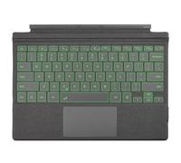 Rii Surface Pro, clavier Bluetooth sans fil portable ultra fin avec pavé tactile, 7 couleurs, compatible avec Surface Pro-8/9/X uniquement (Surface Pro 7 Plus/7/6/5/4/3), noir clair
