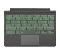 Rii Surface Pro Clavier Français pour Microsoft Surface Pro 7 Plus/Pro 7/6/5/4/3, Clavier sans Fil Bluetooth, Type Cover avec Pavé Tactile et Batterie Rechargeable, 7 Couleurs Rétroéclairées, Gris